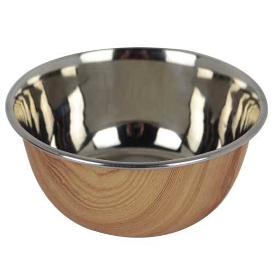 Picture of Wood Design Bowl with Stainless Steel
